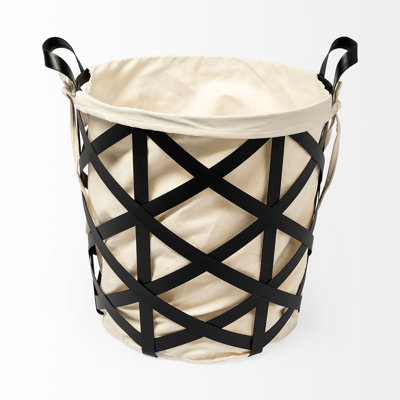 Panier en cuir