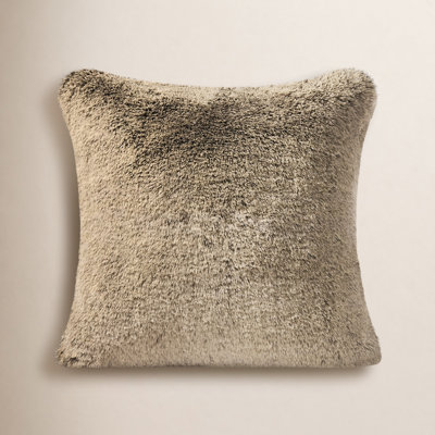 Luxury Soft Faux Chinchilla Fur Throw Pillow Cover 1 Pack, 20”x20”