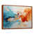 Toile avec cadre flottant brun