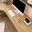Bureaux rectangulaires en bois massif Burlywood-106239370-116319614