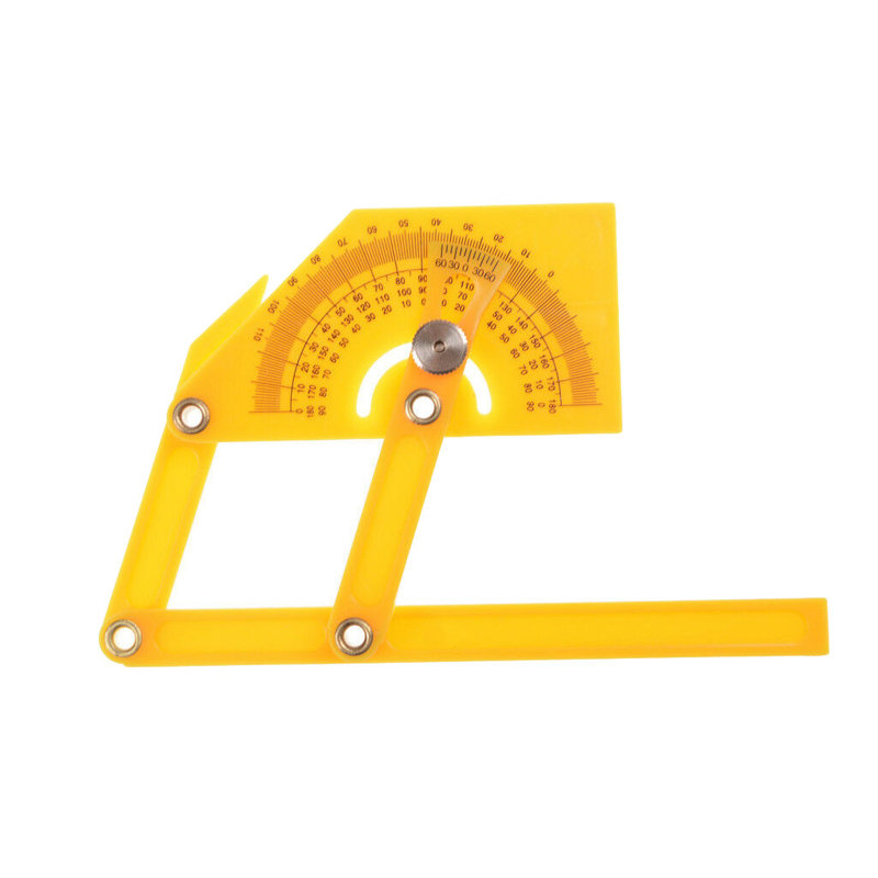 Angle protractor Portable 0-180 Degrees Angle Finder Plastic Protractor Goniometer Miter Gauge