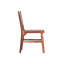 De 2 chaises en cuir rustique tissées, support en bois franc, 2 chaises de salle à manger au fini brun, structure, teinte