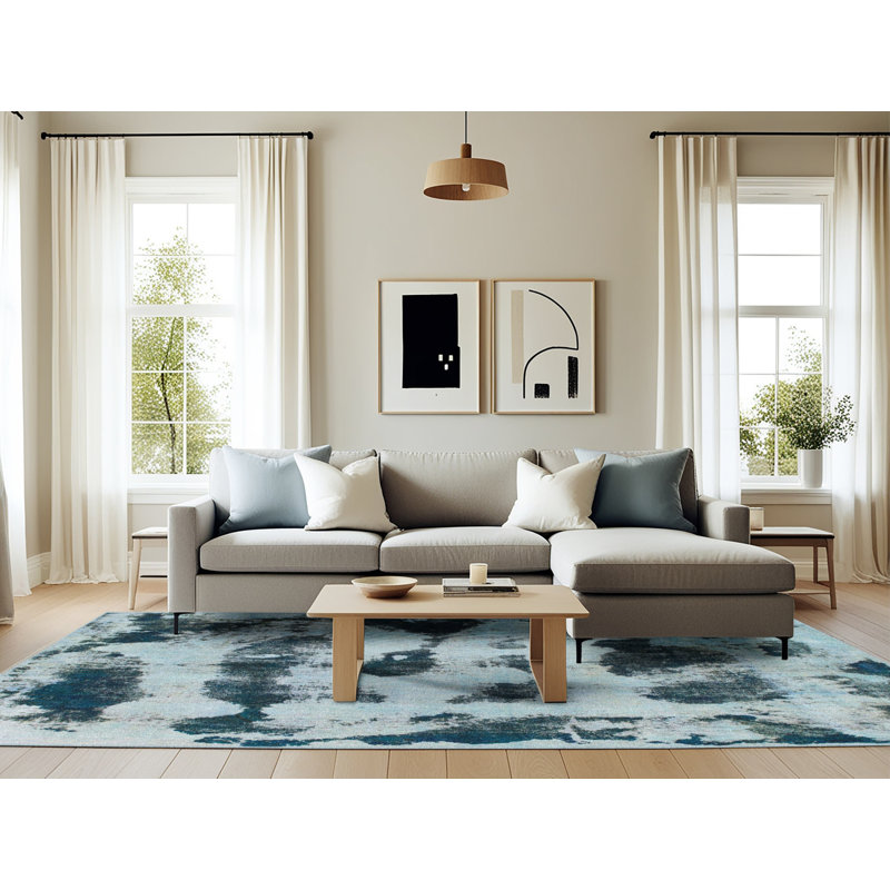 Abstract Indoor Rug, Rectangle 6' x 9'