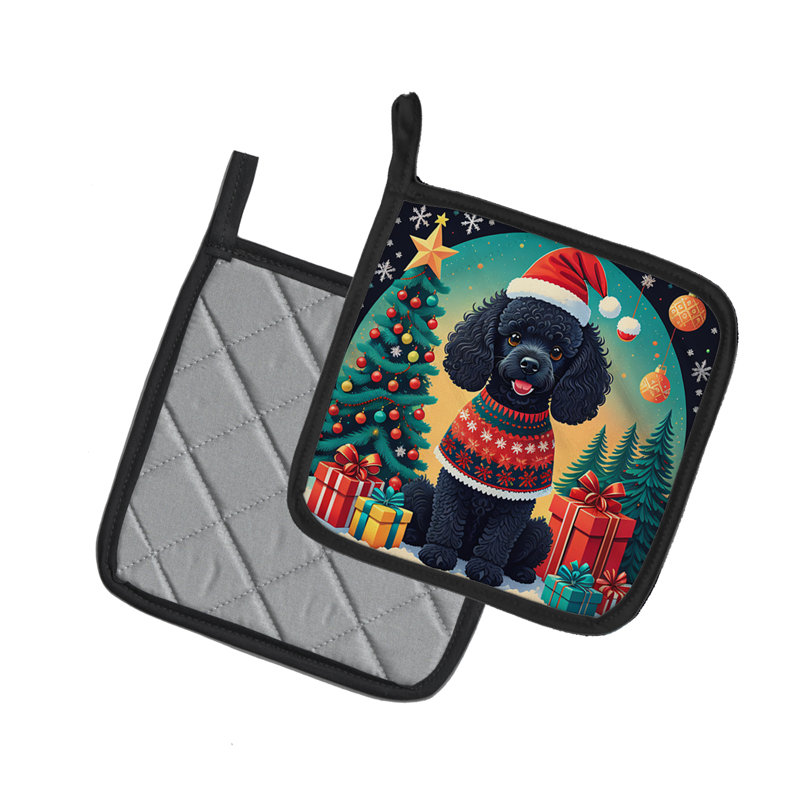 Paire de porte-pots de Noël jouets