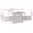 Vidaxl Garden Sofa Set Black