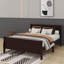 Lit plateforme double en bois avec tête de lit-187488530-187488531