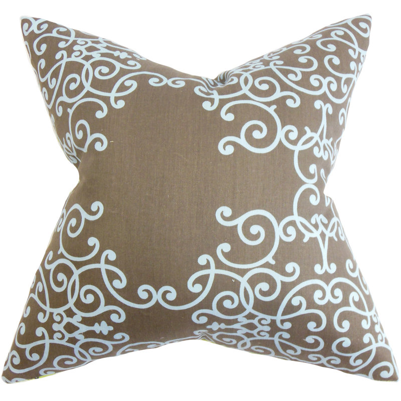 Fianna Square Pillow Cover & Insert, Leaf, 20" H x 20" W