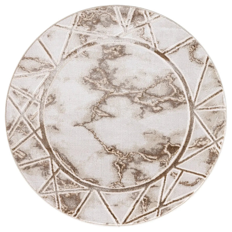 Geometric Area Rug, Runner 60 x 220 cm