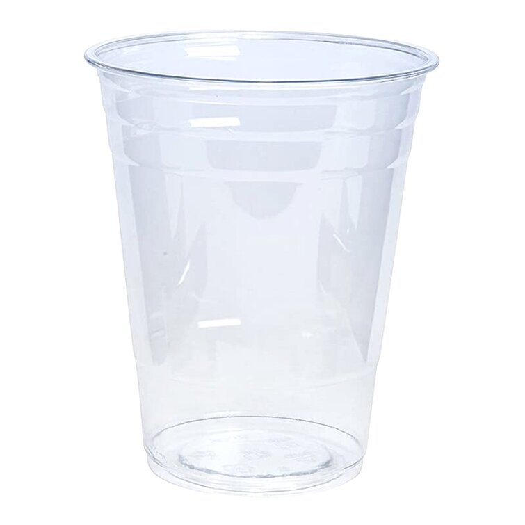 Crystal Ultra Clear Pet Plastic Cups 24 oz with Flat Lids (1000 Count) (Set of 1000) Nicole Fantini