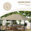- 10' X 13' Gazebo Cover Replacement, Khaki With Ventilation And Drainage Features Replacement 13', Water