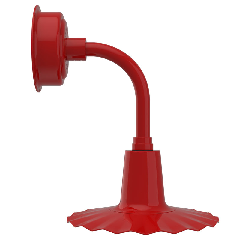 Luminaire de grange d’extérieur Iris, rouge