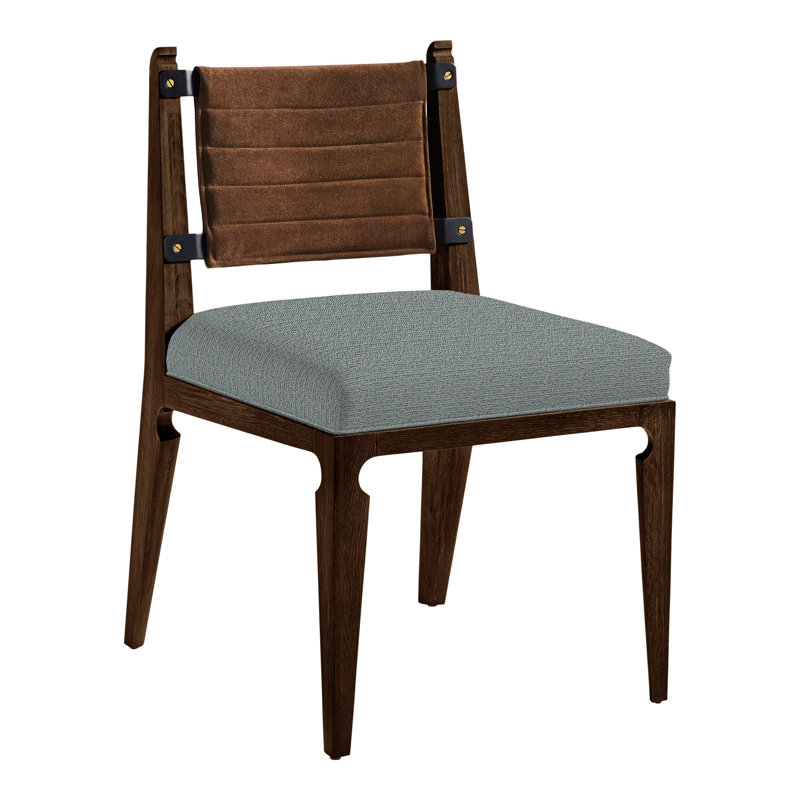 Thom Filicia Home Gifford Side Chair, Tuck Cobalt, Navajo