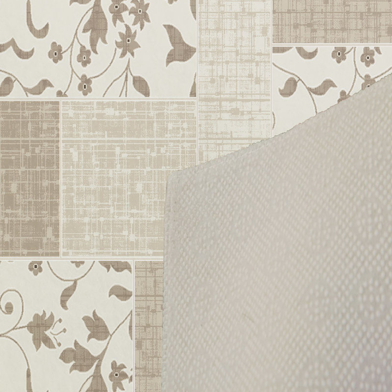 Stylish Woven Carpet (3.9 x 4. ft), 1% Polyester, Pile Height: .3 in | Antibacterial & Non-Slip Underside, 3D Digital Printing | Machine Washable, Perfect for Home Décor, Living Room & Bedroom Use