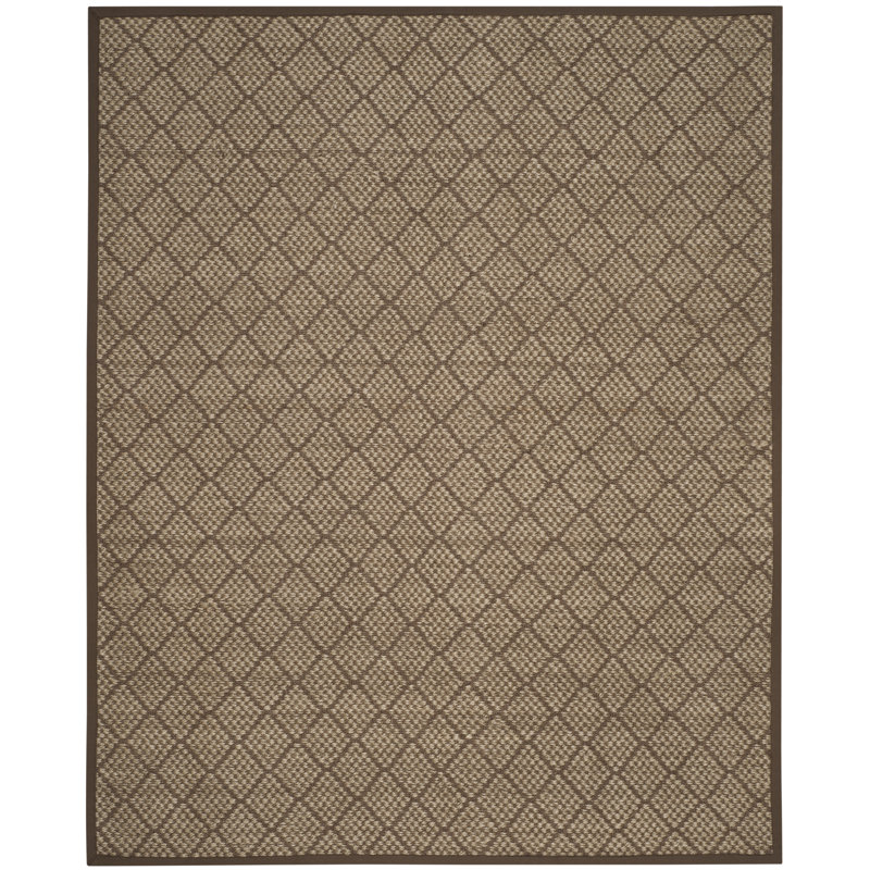 Tapis naturel à motif géométrique Aerionna, Rectangle 8 pi x 10 pi
