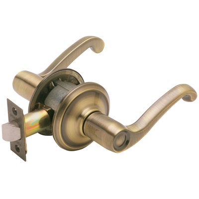 Schlage Flair Steel Privacy Lockset ANSI Grade 2 1-34 in.