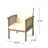 2-Piece Set Patio Club Chair Casa Acacia Mp2