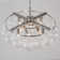 Yader 8 - Light Dimmable Tiered Bubble Chandelier with Textured Globe Glass