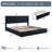 Modern Wingback Upholstered Platform Bed-1529935587-1529576911