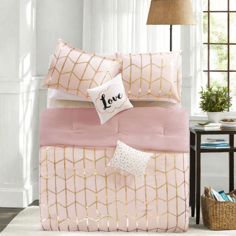 Ensembles de literie modernes, ensemble d'édredon en polyester 5 pièces avec rembourrage hypoallergénique pour la maison