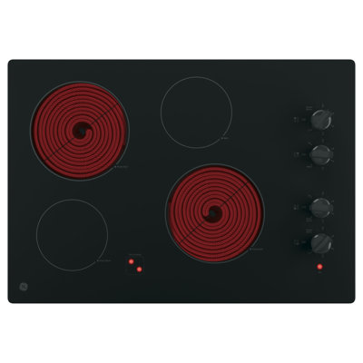 GE 30" Built-In Knob Control Electric Cooktop