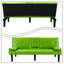 Canapé-lit convertible classique en PVC avec porte-gobelets-1754352931
