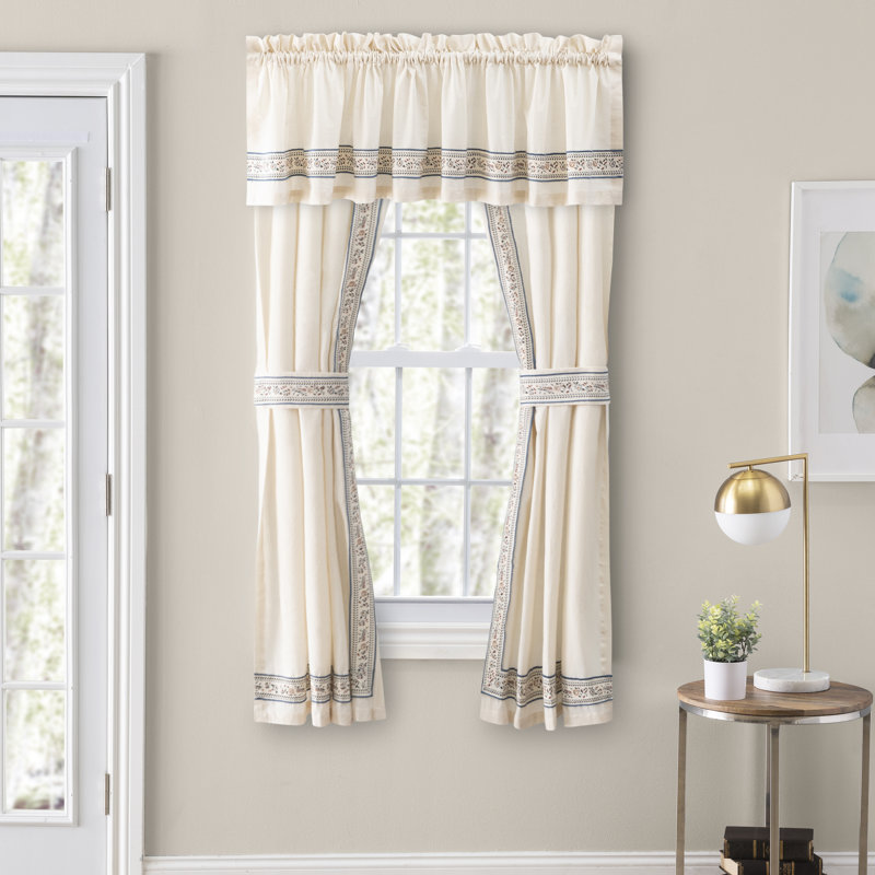 Cotton Room Darkening Curtain Pair, 35" W x 63" L