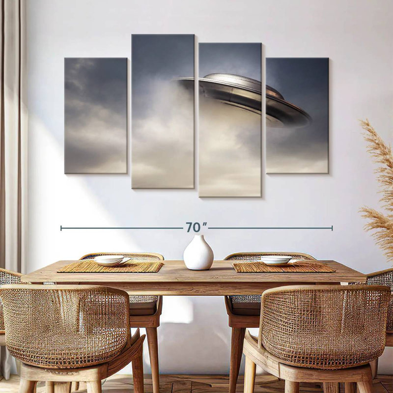 Kelan Flying UFO, 42" H x 68" W