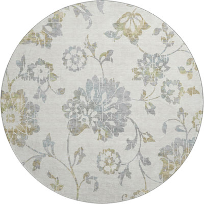 Premium Machine Washable Prisco Ivory Rug