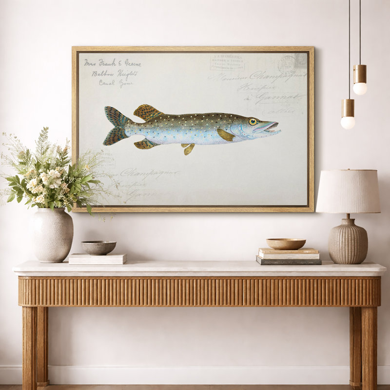 Illustration nautique de tacheté tacheté, photos de salon bord de mer, impression sur toile encadrée et giclée sur toile.