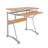 Techni Mobili Compact Computer Desk With Side Shelf And Keyboard Panel, Cherry