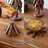 8.6"X 4.3" Walnut Trivet Set With Tree Shape