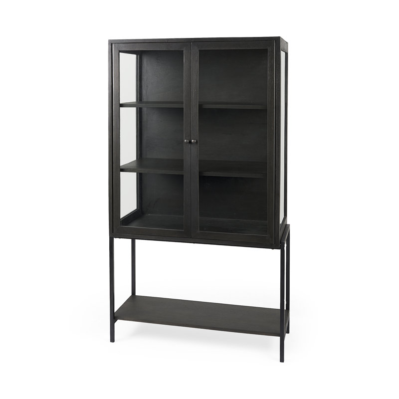 Arelius Curio Cabinet, Dark Brown