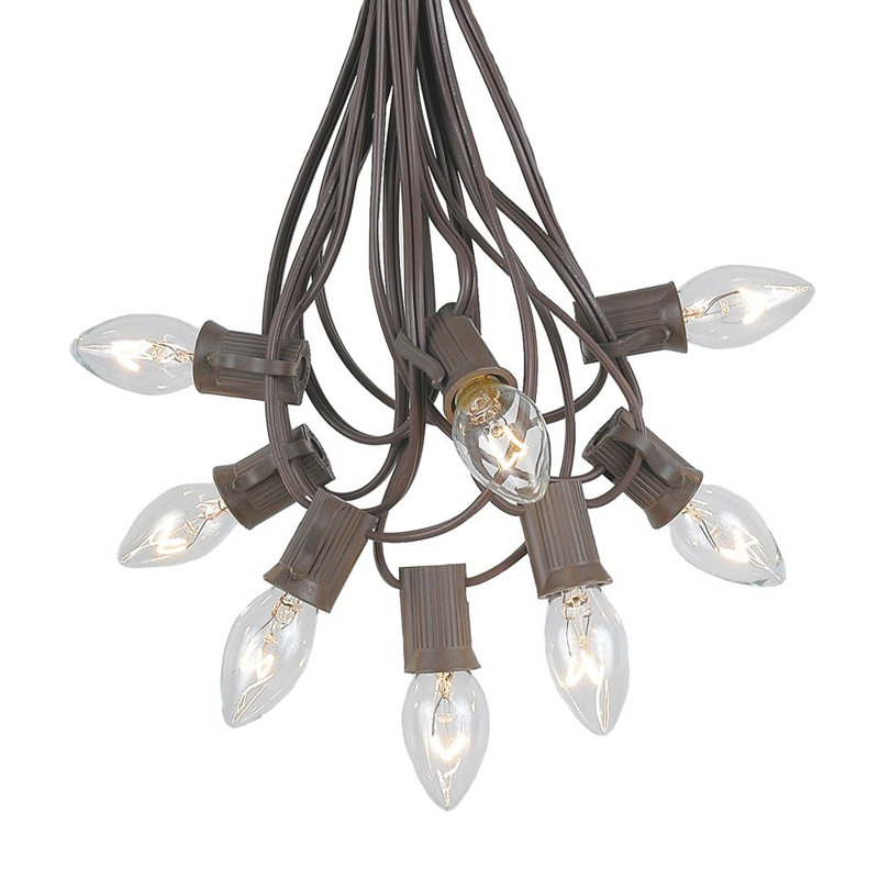 Guirlande de Noël 25 lumières, Transparent