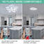 Rachna 5-head 60cm LED Integrated Semi Flush Mount Ceiling Light-81302661-81302659