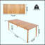 Table de salle à manger d'extérieur en bois d'acacia Visola 79L, durable et élégante pour les repas et les rassemblements Alfresco.