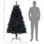 Arbre de Noël artificiel non éclairé de 6 pi de hauteur avec 1000 pointes de branches, ouverture automatique, base en acier pour un décor des Fêtes facile