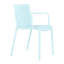Fauteuils 4 pièces en plastique empilables toutes saisons avec capacité de charge légère et élevée, patins antidérapants, pour les cafés commerciaux, utilisation intérieure et extérieure moderne, dossier à lattes ergonomique-50128609