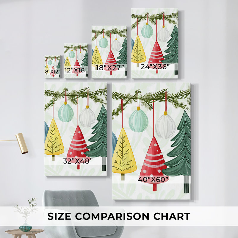 Art des Fêtes de Noël - Toile tendue avec châssis CCLxx, H 24 po x l 16 po