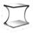 Modern Oxendine 20''W End Table with Mirrored Top - Durable Metal Frame Table for Chic Living Spaces-1578573373