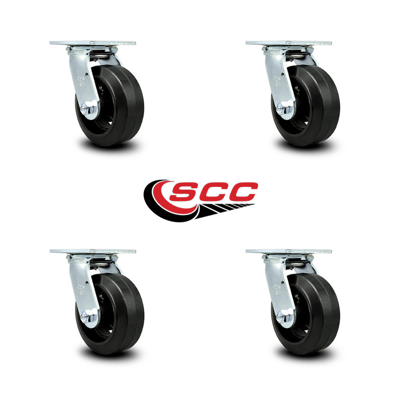 Rubber on Steel Caster