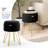 Round Pleated Velvet Ottoman with Storage-1534620954-1534620949