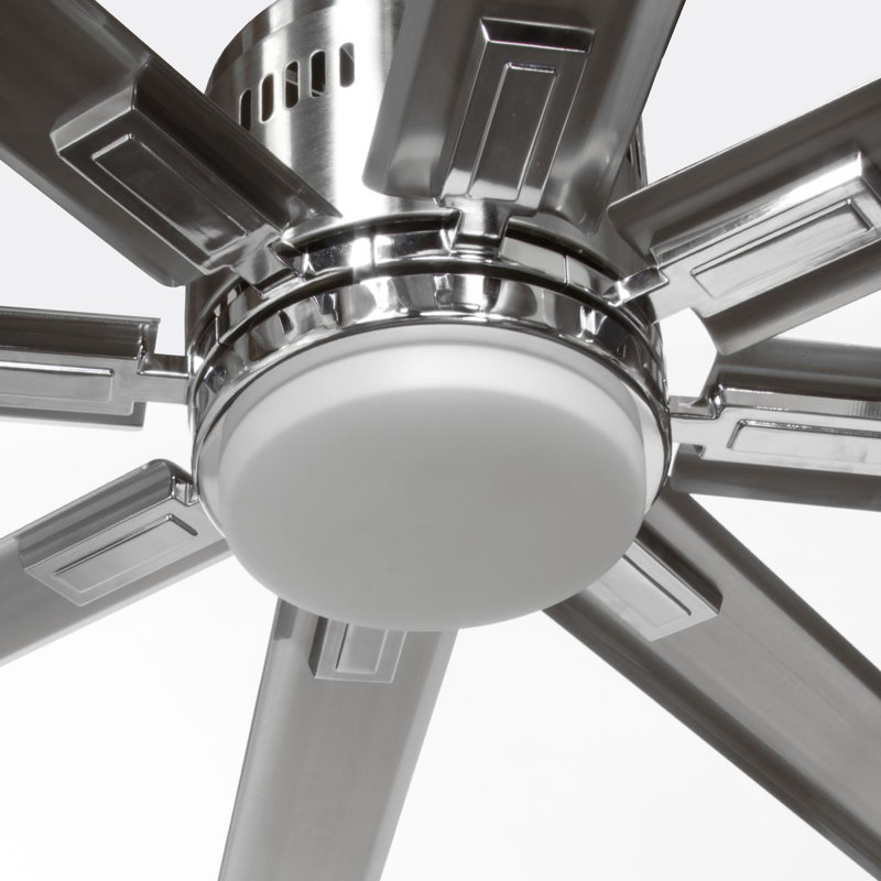 Bankston 72'' Ceiling Fan with LED Lights, Brushed Nickel