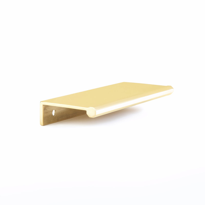 Poignée de meuble Schaub , 4", Laiton non laqué