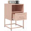 Angeliese 36cm W Steel Bedside Table-934719165