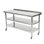 120 cm W Stainless Steel Top Prep Table with Wheels