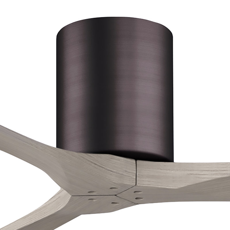 Irene Ceiling Fan, Gray Ash Tone, 72", Brushed Bronze