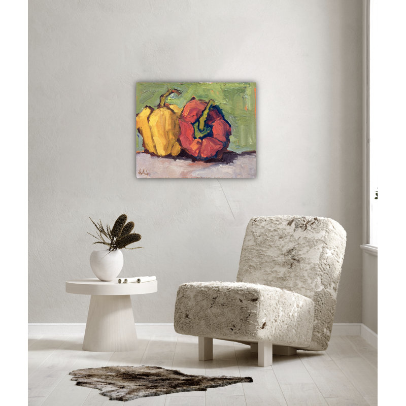 by John Beard, 22" H x 26" W x 2" D, Brown Floater Framed