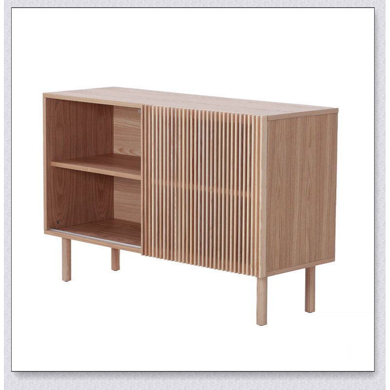 Buffet moderne avec 4 armoires, armoire de rangement et meuble télé