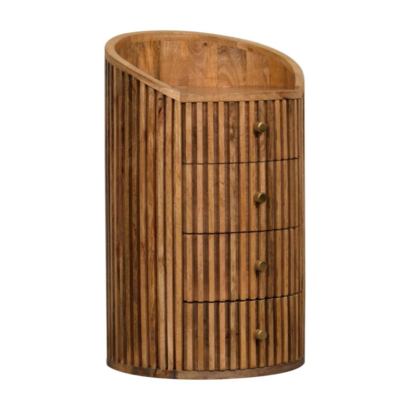 Table de chevet en bois massif Juliella