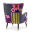 Upholstered Accent Chair with Footstool-1815216769